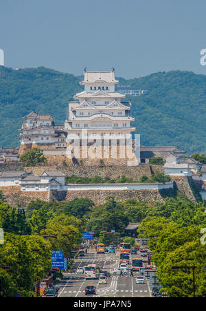 Japan, Hyogo Province, Himeji City, Himeji Castle, Shirazaki Jo Stock Photo