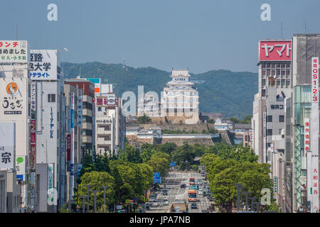 Japan, Hyogo Province, Himeji City, Himeji Castle, Shirazaki Jo Stock Photo