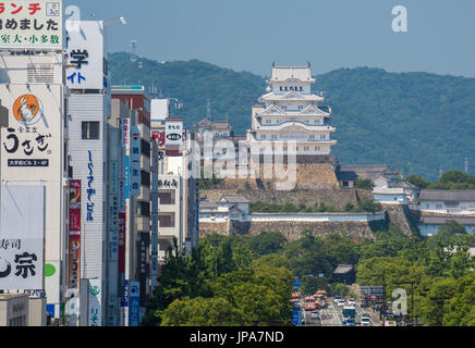 Japan, Hyogo Province, Himeji City, Himeji Castle, Shirazaki Jo Stock Photo