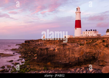 England, Dorset, Weymouth, Portland Bill Liighthouse Stock Photo