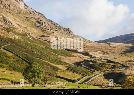 England, Cumbria, Lake District, Kirkstone Pass, 'The Struggle' Road to Ambleside Stock Photo