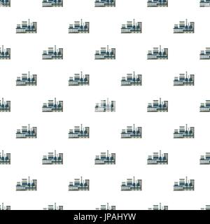 Large production plant pattern Stock Vector