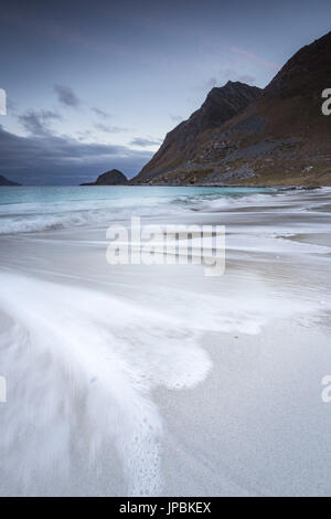 Haukland beach, Lofoten Islands, Norway Stock Photo