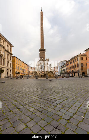 Europe, Italy, Lazio, Rome. Piazza Navona Stock Photo