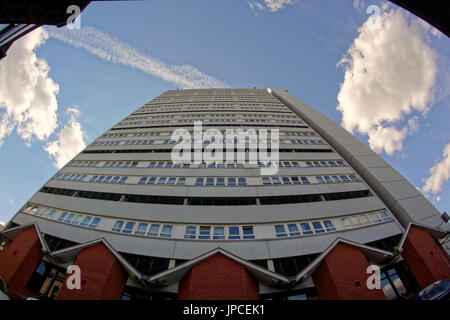 Anniesland Court a brutalist style residential tower block built in ...