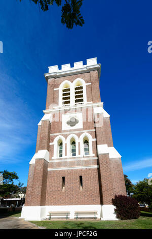 Belltower of St Paul's Anglican Church, Lennox Street, Maryborough, Queensland, QLD, Australia Stock Photo