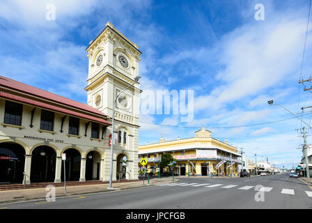 Post Office building and Historic Post Office Hotel, built in 1889, Wharf Street, Heritage Precinct, Maryborough, Queensland, QLD, Australia Stock Photo