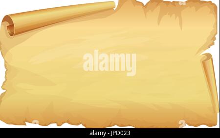 Big golden scroll of parchment  Stock Vector