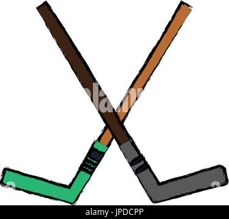 The Chicago 1942 Painted Hockey Stick