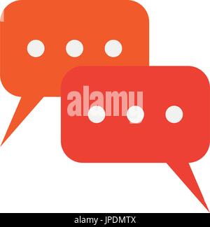 instant messaging conversation bubbles icon image  Stock Vector
