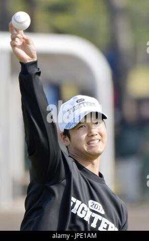 Shohei Otani of Hokkaido Nippon-Ham Fighters poses for a photograph News  Photo - Getty Images