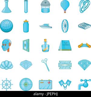 Innovations icons set, cartoon style Stock Vector