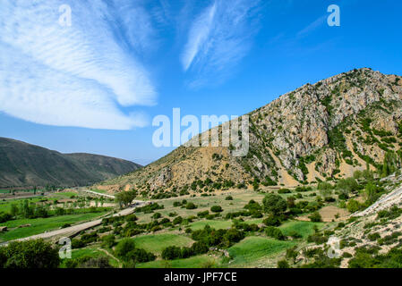 Mountain view around Badab-e Surt, Iran Stock Photo