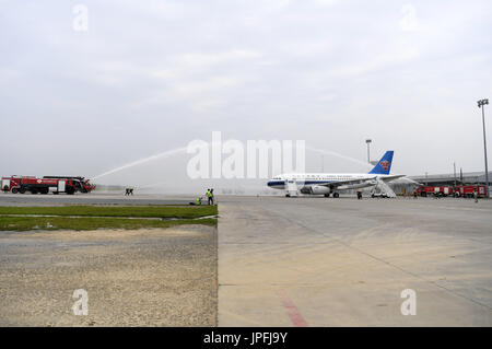 Changchun, Changchun, China. 1st Aug, 2017. Changchun, CHINA-(EDITORIAL USE ONLY. CHINA OUT).The anti-hijacker maneuver is held at Changchun Airport in northeast China's Jilin Province, August 1st, 2017. Credit: SIPA Asia/ZUMA Wire/Alamy Live News Stock Photo