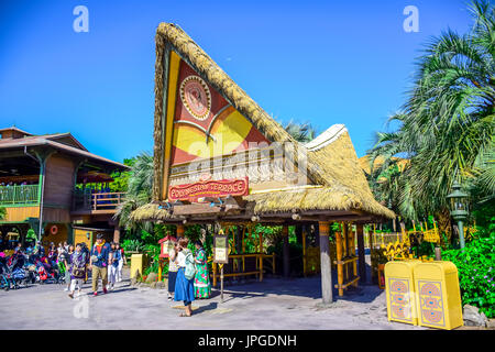 Polynesian Terrace restaurant in Tokyo Disneyland Stock Photo