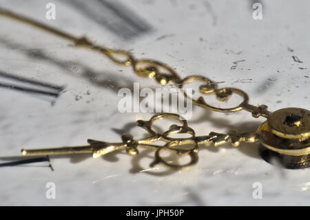 Antique Pocket Watch Mechanism. Steampunk and industrial theme Stock Photo