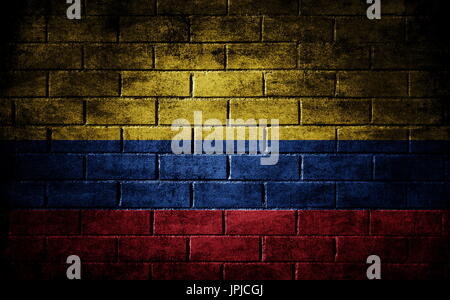 dark wall with the flag Stock Photo