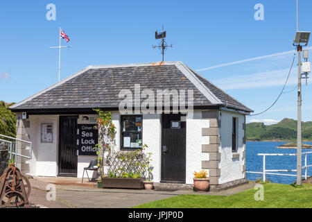 Sea Lock Office at the Crinan Canal, Argyll & Bute, Scotland, United Kingdom Stock Photo