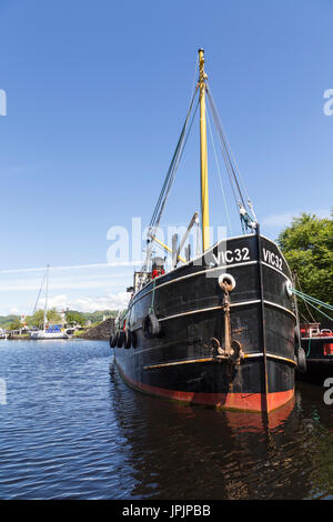 Scotland Crinan Duke Of Normandy II stean tug Stock Photo - Alamy