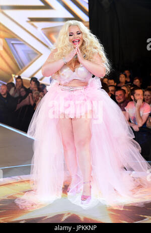 Trisha Paytas enters the Celebrity Big Brother house at Elstree Studios