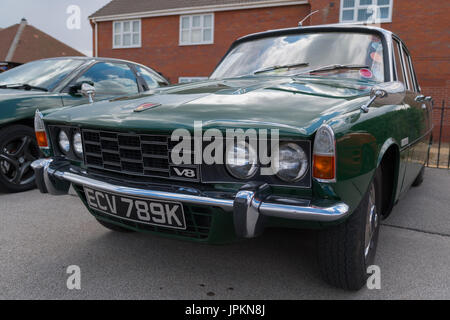 Front grille of a vintage Rover car Stock Photo - Alamy