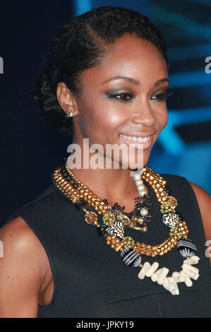 Actress Yaya DaCosta arrives at the world premiere for Walt Disney's ...