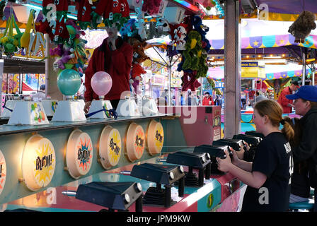 Child playing with machine gun in museum Stock Photo - Alamy