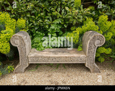 Carved deals garden bench