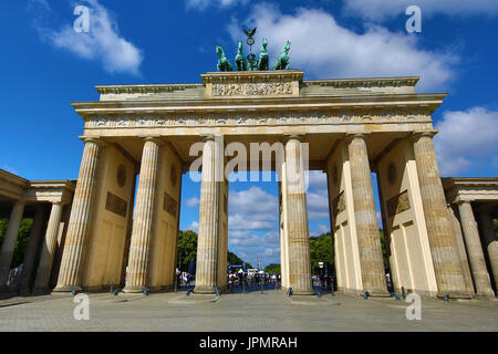 The Brandenburg Gate or Brandenburger Tor, Berlin, Germany Stock Photo