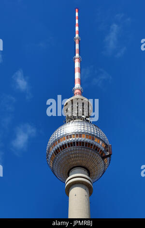 Berlin TV Tower, Fernsehturm, television tower in Berlin, Germany Stock Photo