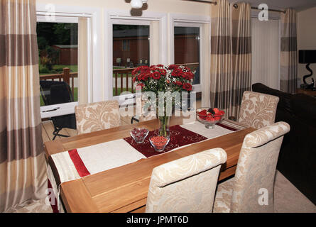 dining room, open plan living Stock Photo