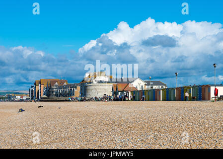 The seafront at the town of Seaford in East Sussex, England, UK Stock ...