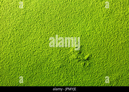 Full frame powdered green matcha tea image background Stock Photo
