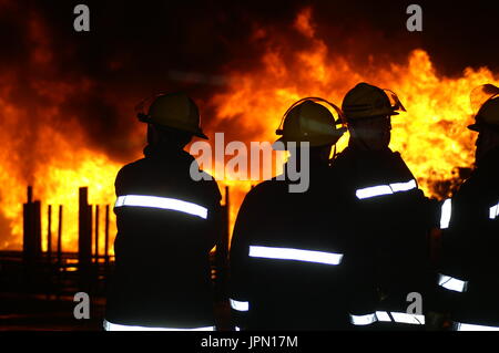 fire-fighter, fire and rescue service Stock Photo