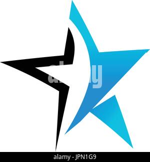 elegant star icon, isolated on white background. Stock Vector