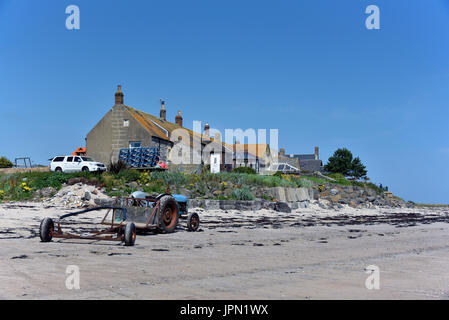 The foreshore. Boulmer, Northumberland, United Kingdom, Europe. Stock Photo