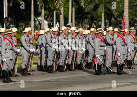 Military parade at Rizal Park, Manila, Philippines Stock Photo