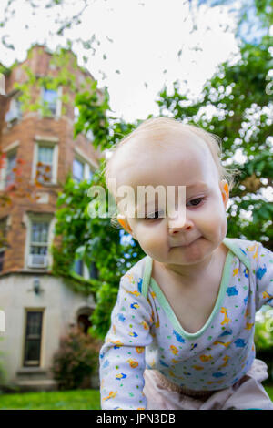 Crawling baby Stock Photo