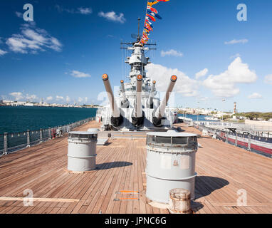 USS Missouri Memorial Pearl Harbor Hawaii Stock Photo