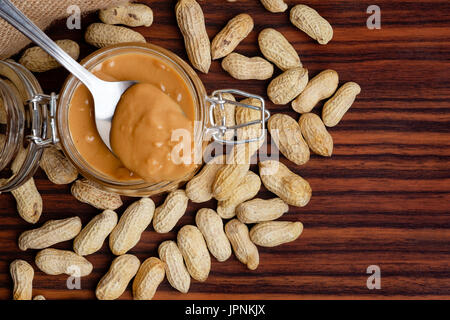 spoon of peanut butter Stock Photo by Prostock-studio