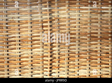 Texture of the old wicker basket of bamboo Stock Photo