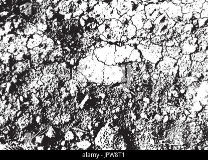 Vector stones background. Black and white texture. Vector illustration. Stock Vector