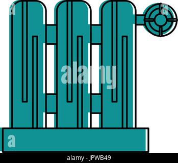 radiator heating icon image  Stock Vector