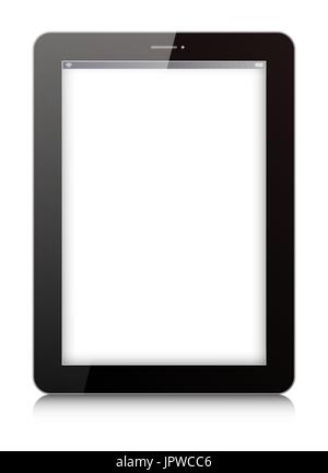 Vector digital tablet isolated on white background Stock Vector