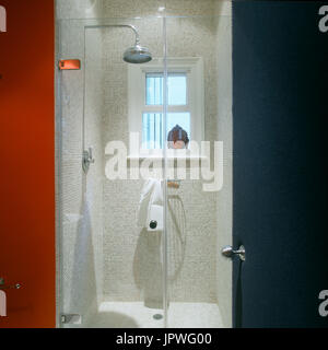 Shower cubicle in modern bathroom Stock Photo