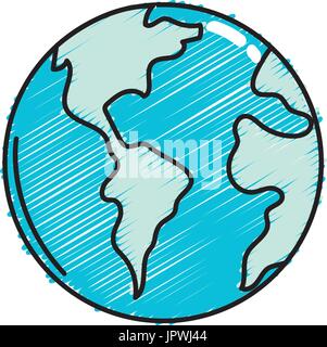 global earth planet to geography ubication Stock Vector Image & Art - Alamy