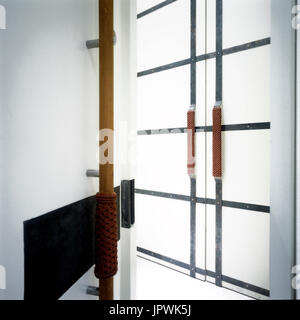 Modern style door and handle Stock Photo