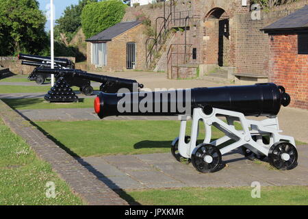 GUN GARDEN AT YPRES TOWER IN RYE Stock Photo