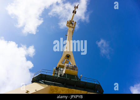 Crane in the port Stock Photo