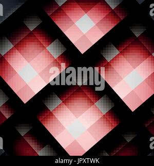 Geometrical square pattern background design - monochrome abstract ...